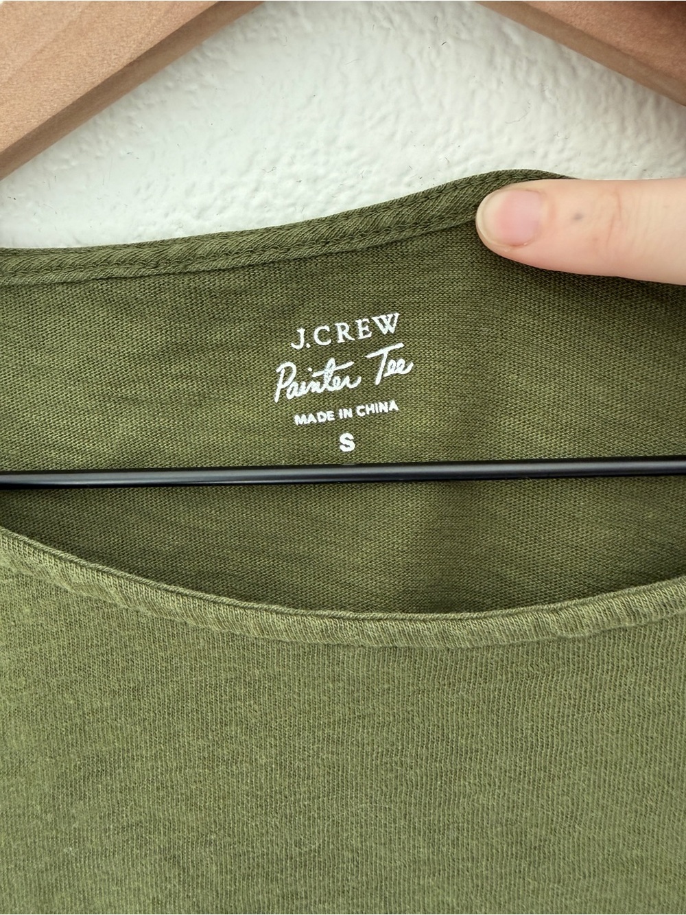 J.Crew Painter tee - Olive Long Sleeve Tee Shirt - 100% cotton - Small - Picture 3 of 7
